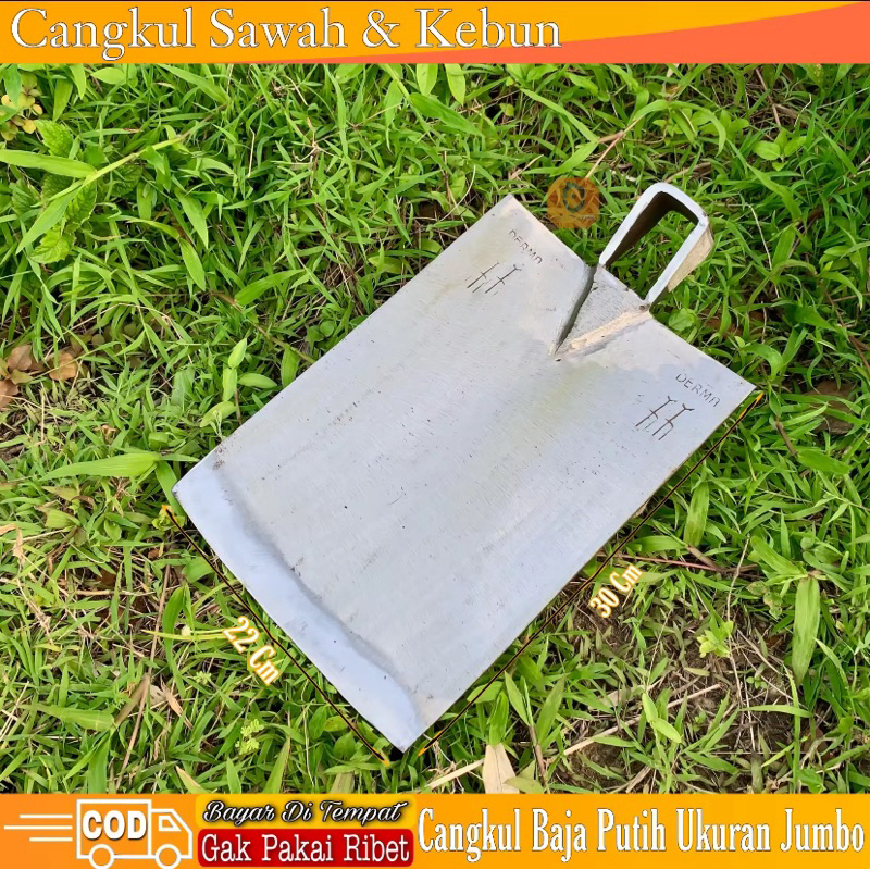 Cangkul Pacul Baja Blitar Original Cangkul Tanah  anti lengket Cangkul Sawah Cangkul Kebun Ukuran Ju