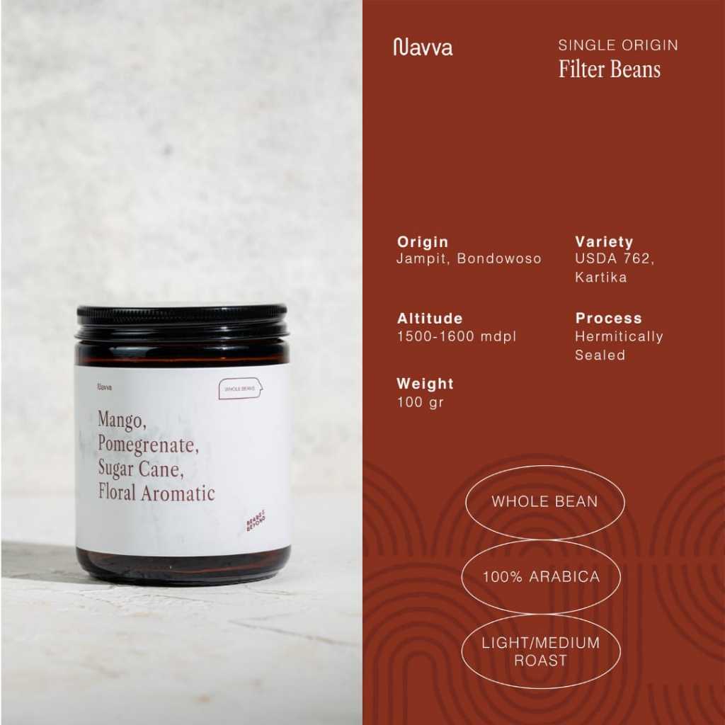 

100 gr Filter Beans Arabica Manual Brew Ijen Anaerob Hermitically Sealed / Biji Kopi Sangrai Arabika V60