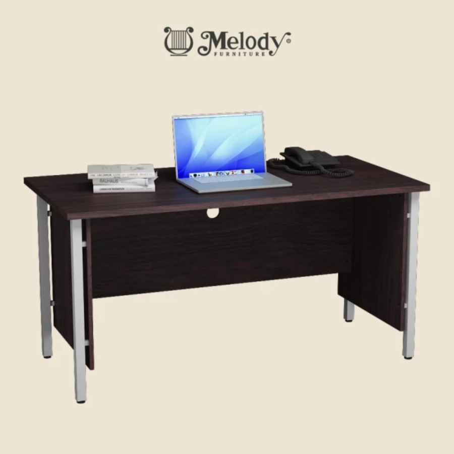 meja kantor 1biro tanpa laci meja kantor 150 cm meja kaki besi meja direktur meja tulis tanpa laci