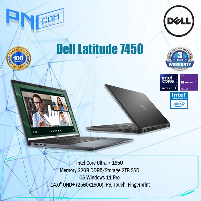 Dell Latitude 7450 Ultra 7 165U 32GB 2TB SSD WIN11PRO 3Yr Touch