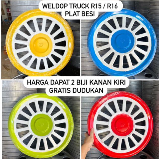 weldop truck dokar warna Ring 16 dan Ring 15 gratis dudukan