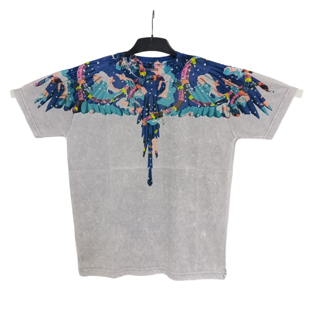 Kaos Pria/Wanita Full Printing 3D Premium Quality Distro Motif - Sayap Burung Abstract