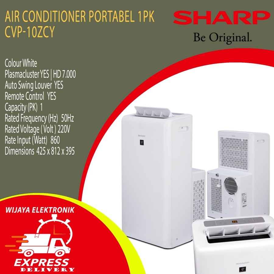 AC PORTABLE SHARP 1PK CVP10ZCY