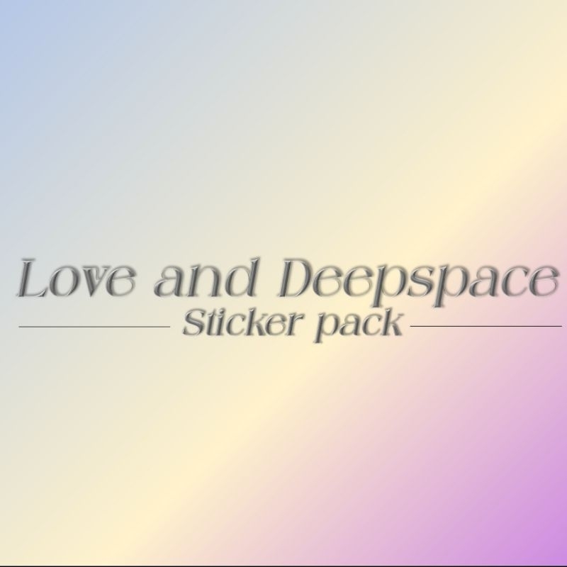 

⫿⸙᩠◟ Love and Deepspace [ LND ] stickers — ⟨ Rafayel - Xavier - Zayne - Sylus ⟩