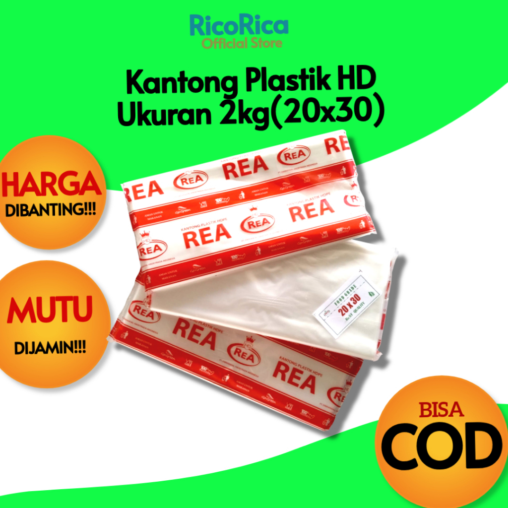 Kantong Plastik Bening Transparan Kiloan Anti Panas