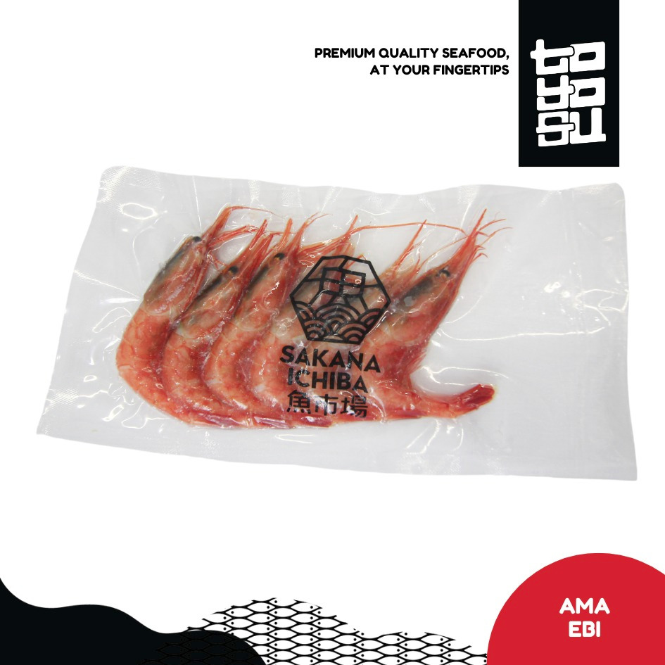 

SASHIMI GRADE JAPANESE AMA EBI - SWEET SHRIMP - UDANG AMA - FROZEN | TOYOSU