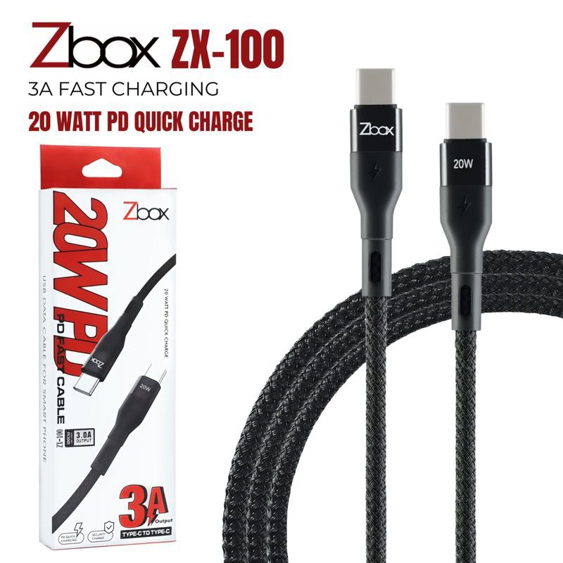 zbox zx100 kabel usb type c to type c / zx100 zbox kabel usb type c to lightning / kabel charger typ