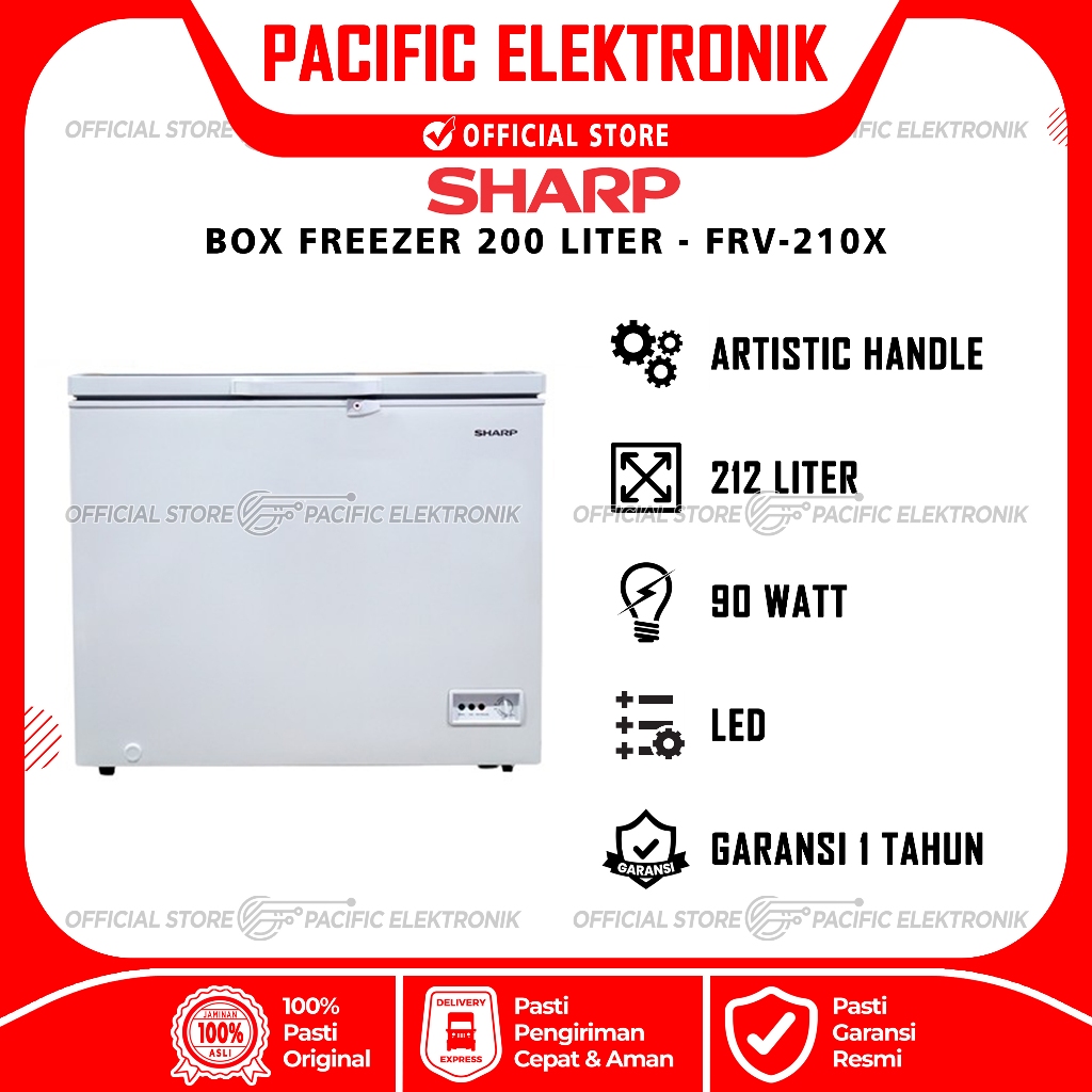 Box Freezer Sharp 200 Liter FRV-210X / FRV210X