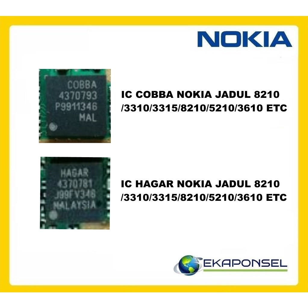 IC HAGAR COBBA NOKIA JADUL 8210/3310/3315/8210/5210/3610 ETC POWER IC SIGNAL