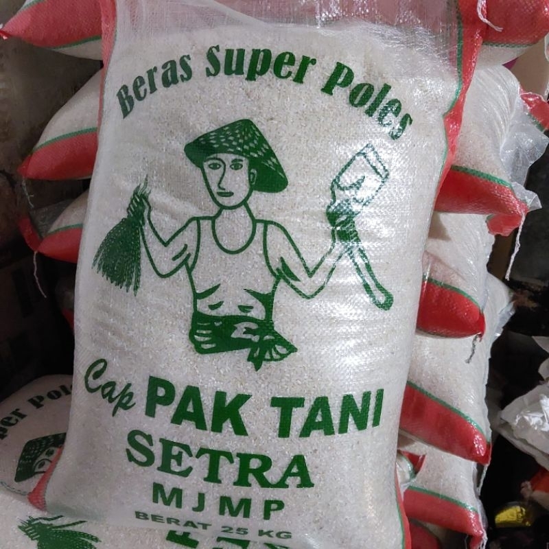 

Beras Bengawan Super Poles cap Pak Tani / Mentari / Lahap 25kg (INSTAN saja)