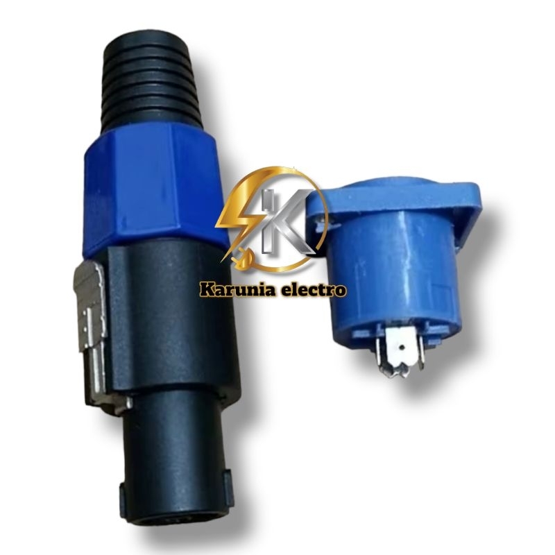 jek spikon buntut biru plus soket spikon biru