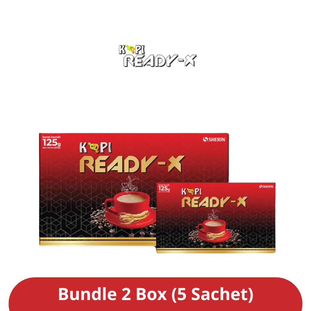 

Kopi Ready X - Paket Bundle 2 box 5 sachet