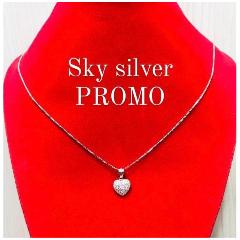 KALUNG LIONTIN PERMTA LOVE PERAK925 LAPIS EMAS PUTIH ASLI KM012