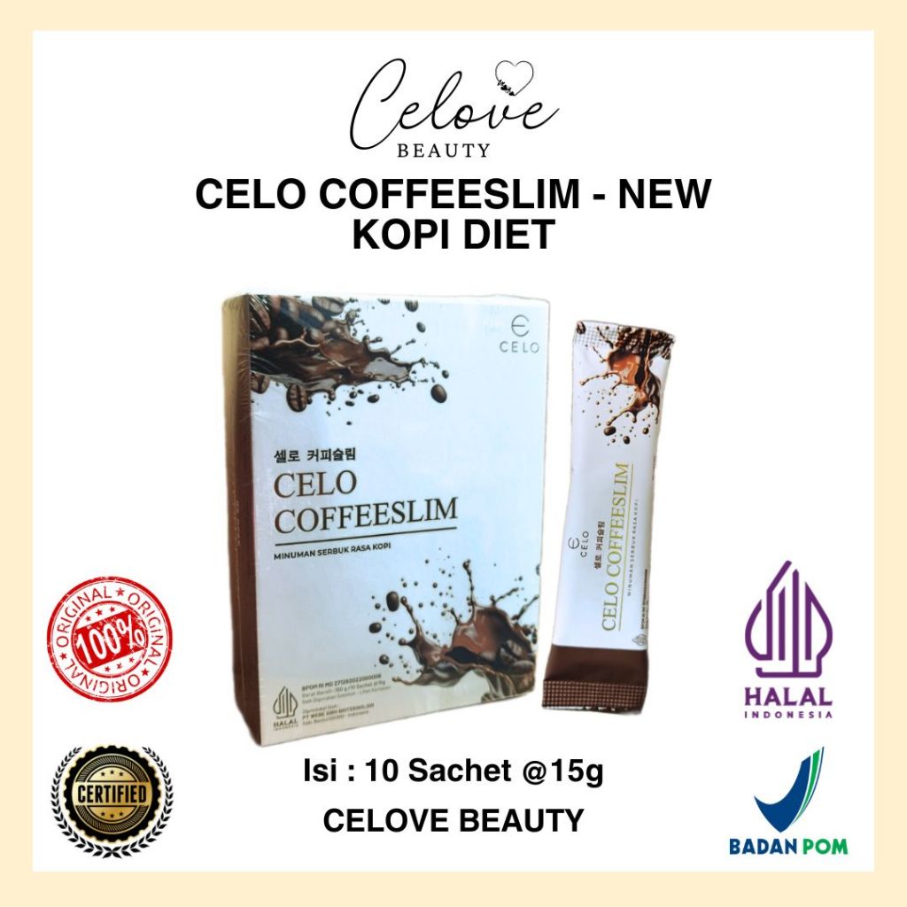 [ READY STOCK ] CELO COFFEESLIM COFFEE SLIMMING KOPI DIET NEW FORMULA II CELOVE BEAUTY