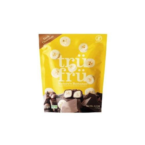 

Cemilan Pisang Asli Lapis Krim Coklat Snack Cokelat Trufru Dark Chocolate Bananas 128 gr