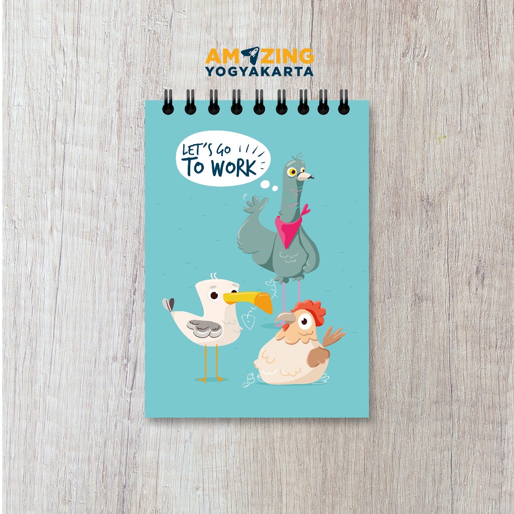 

Blocknote / Notebook / Let's Go To Work Rp15.000
