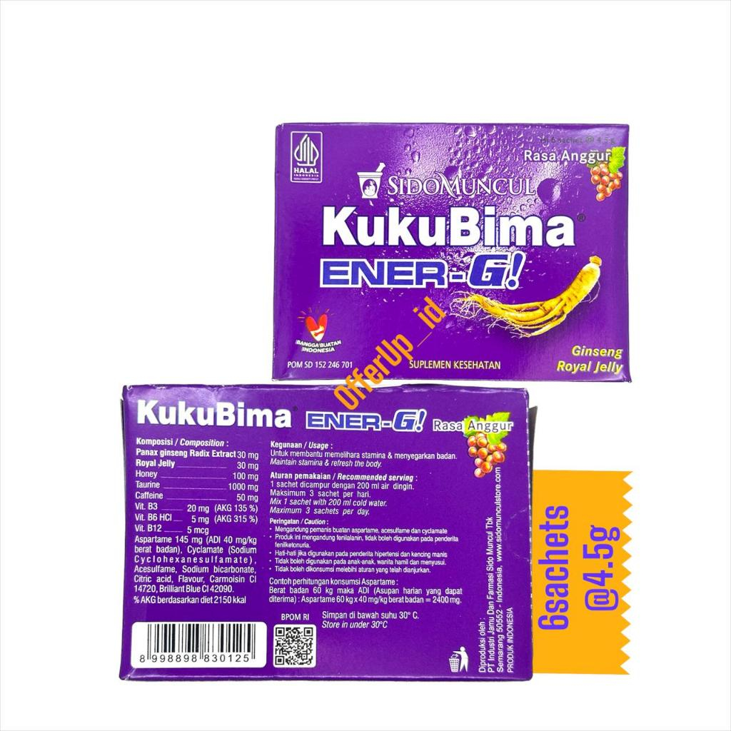 

KUKU BIMA GINSENG ROYAL JELLY 6 SACHET