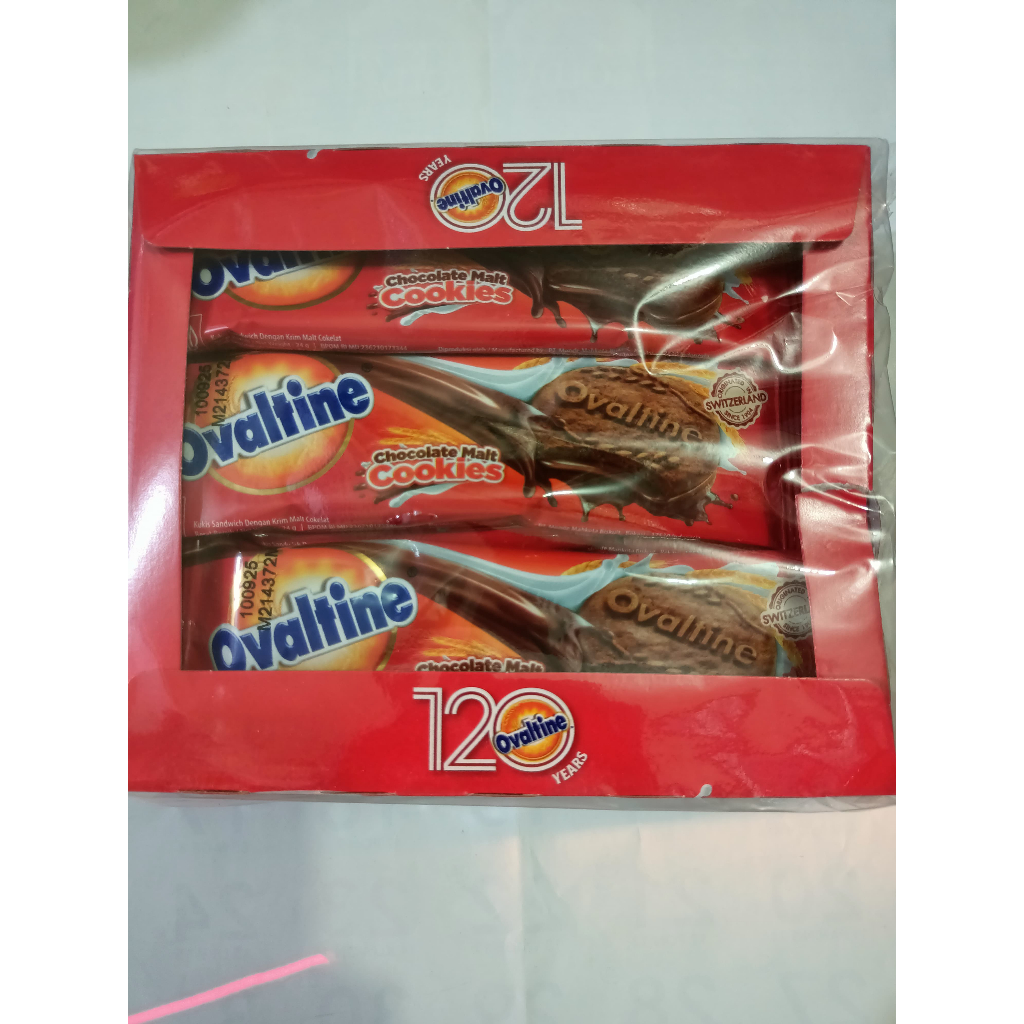 

Ovaltine Cookies Box isi 12 Pcs @ 24gram