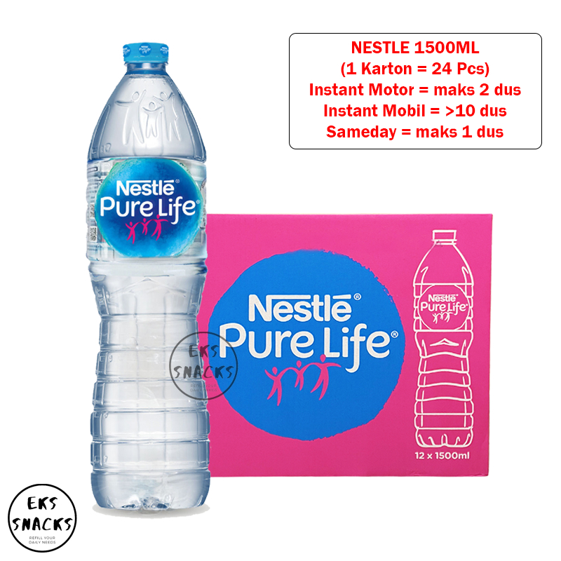 

NESTLE PURE LIFE 1500ML - NESTLE 1500ML [1,5 Liter - 1 Dus Isi 12 Pcs]