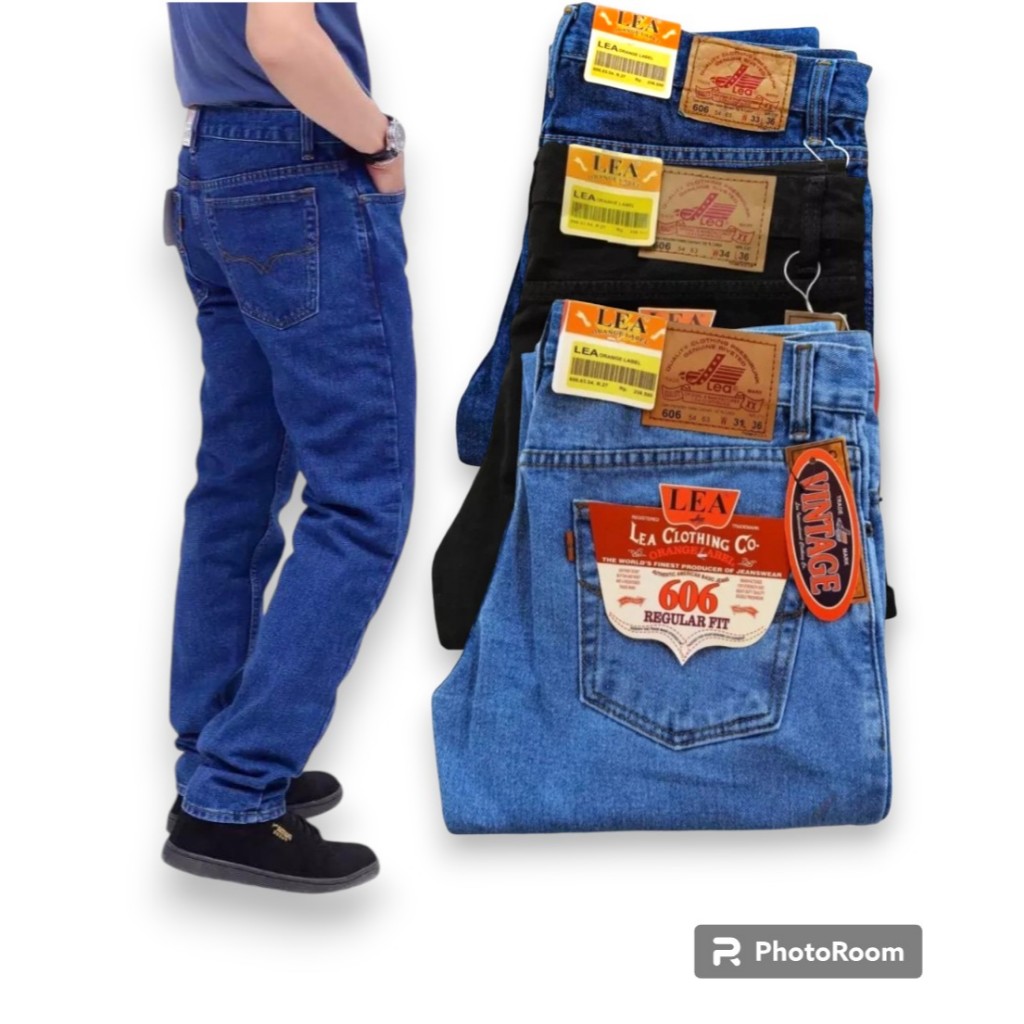 PROMO MINGGUAN CELANA STANDAR PRIA LEA BANDUNG PREMIUM BAHAN TIDAK MELAR JEANS COWOK STANDAR COWOK D