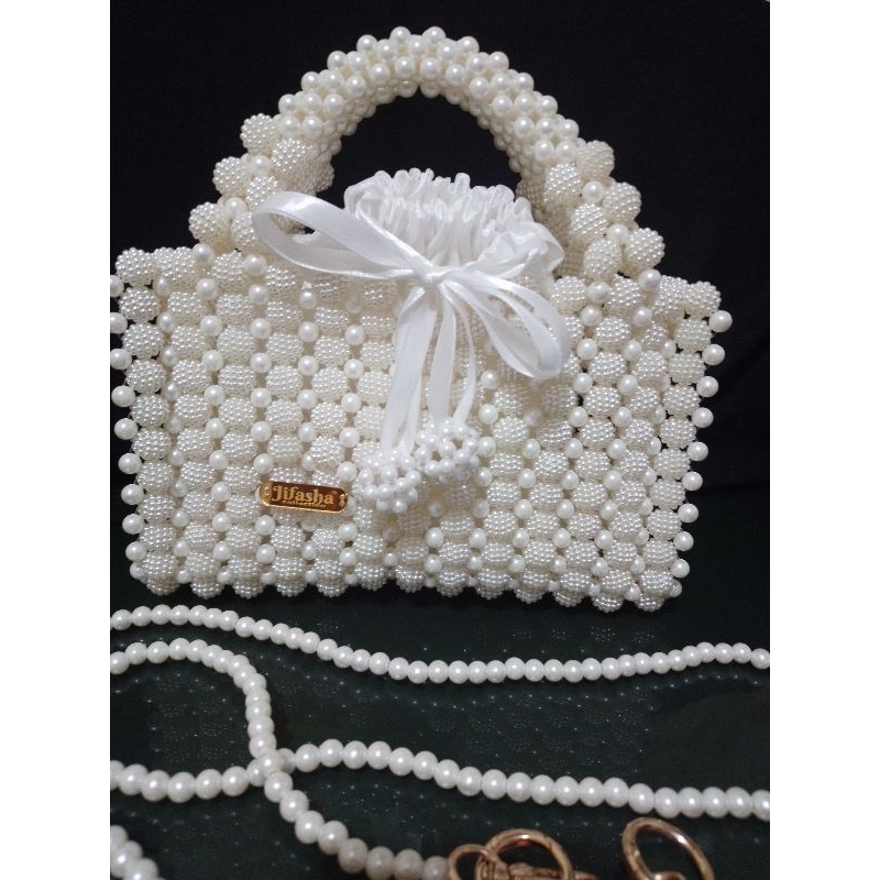 TAS KONDANGAN PESTA MUTIARA MANIK MANIK CANTIK HAND MADE