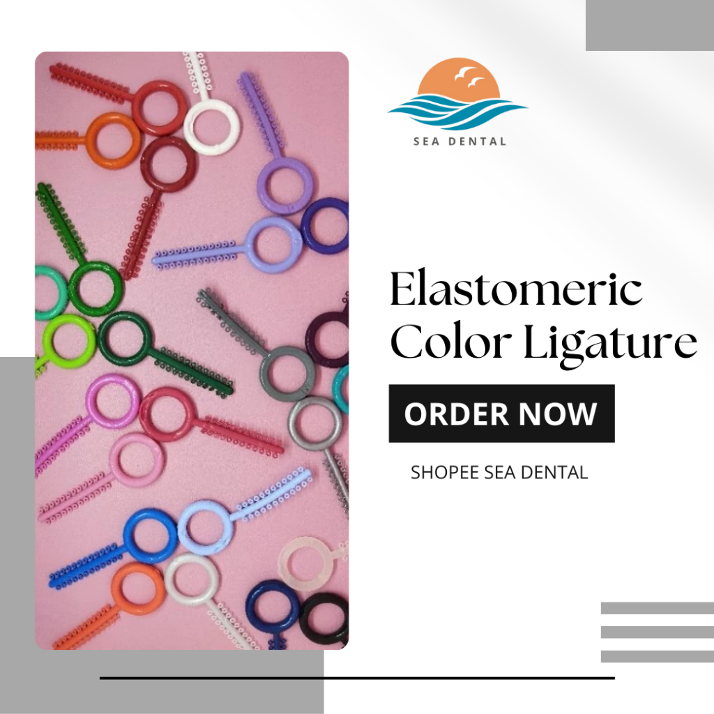 Elastomeric Color Ligature Original Produk American Orthodontic (Power O Satuan)