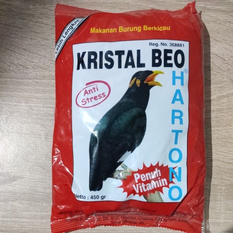 Kristal Beo Makanan Burung Berkicau Anti Stress Pur Voer
