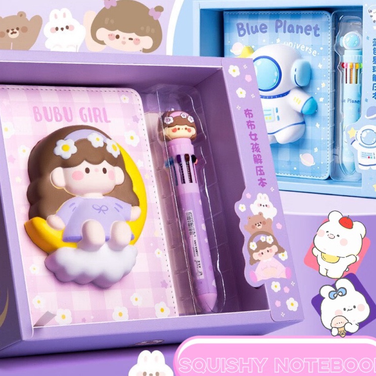 

BARANG ORIGINAL Notebook 3D Squishy Buku Diary Cute Squishy