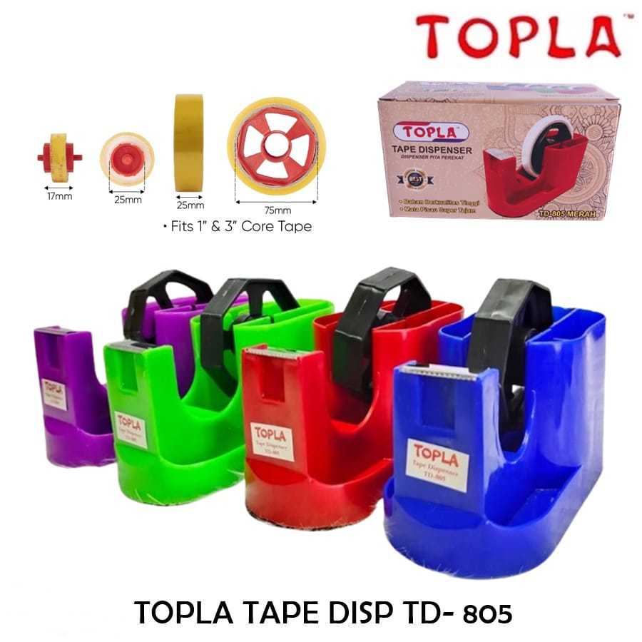 

TAPE CUTTER TOPLA DUAL CORE/ DISPENSER PEMOTONG PITA