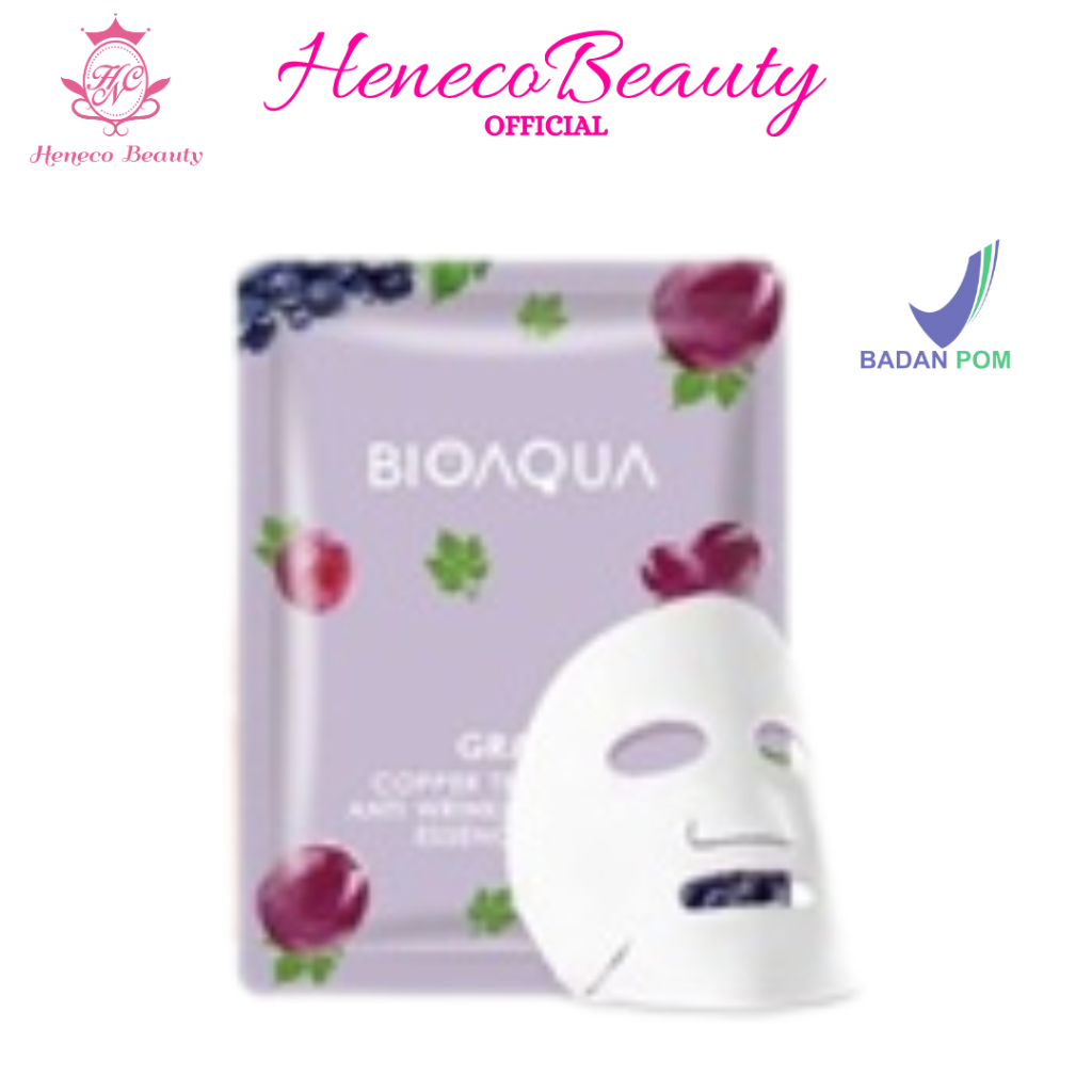 BIOAQUA Sheet Mask Vegetables and Fruits 25gr  - Masker Wajah / Henecobeauty