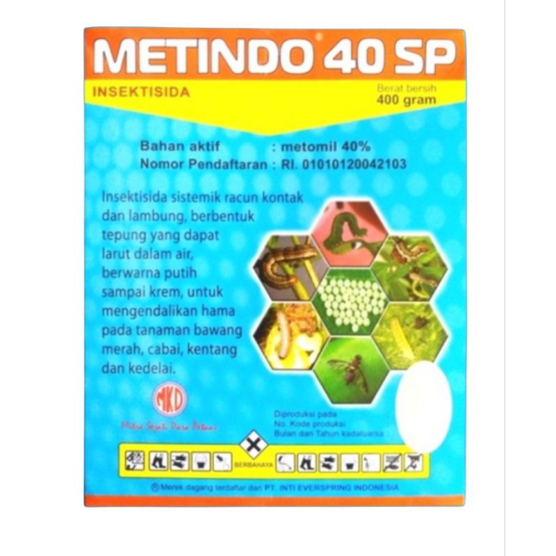 Insektisida METINDO 40 SP 400 gram Obat Sistemik Untuk Hama Ulat.