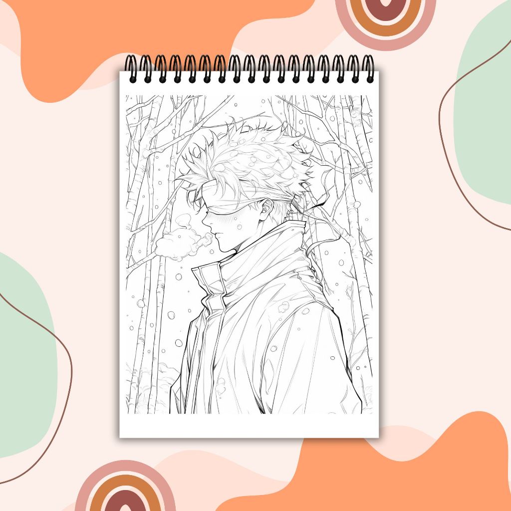 

RB Gojo Satoru Coloring Book / Jujutsu Kaisen / Buku mewarnai Gojo Satoru