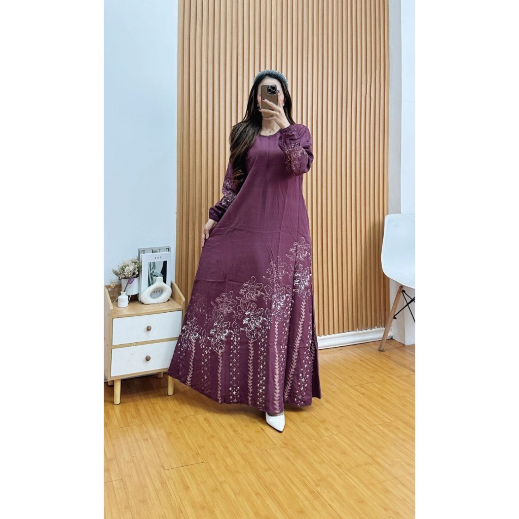 OBBE RYA 1 - GAMIS RAYON TEBAL | GAMIS RAYON BATIK PEKALONGAN | GAMIS RAYON CAP MALAMAN | GAMIS TERB