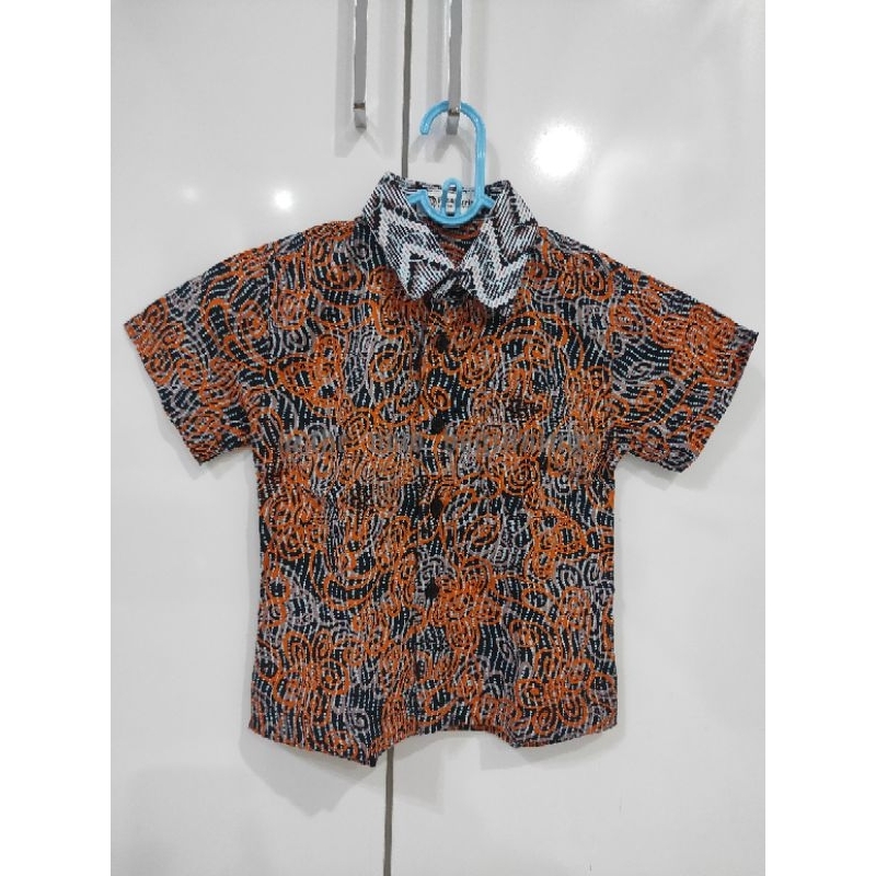 (Preloved) Batik Keris Kemeja Batik Anak (All Size)