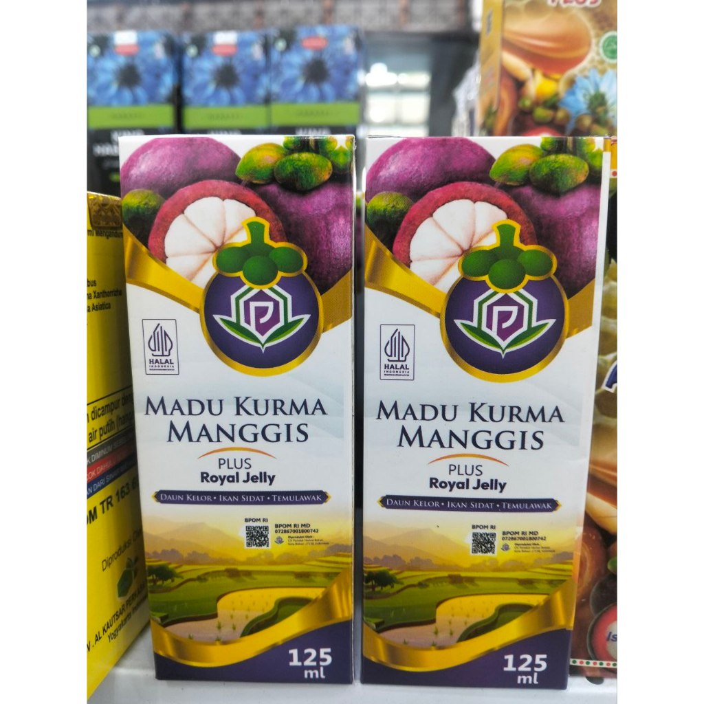 

[ BPOM ] Madu Kurma Manggis | Madu Plus Royal Jelly & Ikan Sidat | Madu Manggis Original 125 Ml
