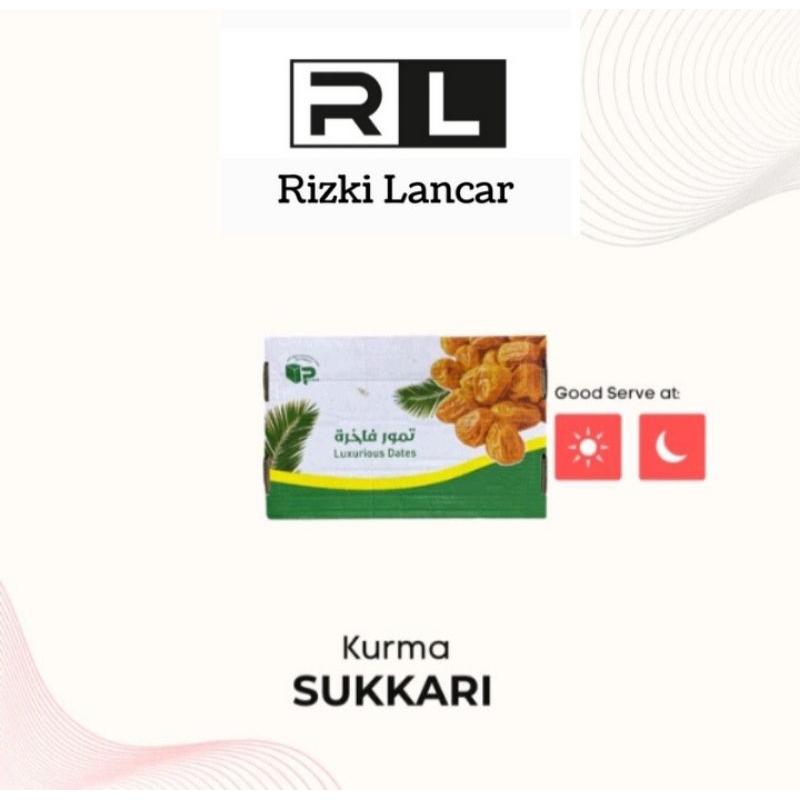 

Kurma Sukari Premium Manis Lembut Daging Tebal 500 Gram.