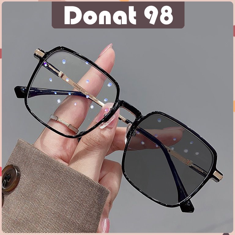 Segera Nantikan NEW DESIGN Kacamata Photocromic Wanita Square Frame Frame  Lensa Kaca Mata Fotokromi