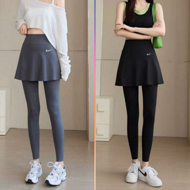 Celana Rok/Legging Rok Buat Olahraga Senam Lari Bersepeda Jumbo DLL
