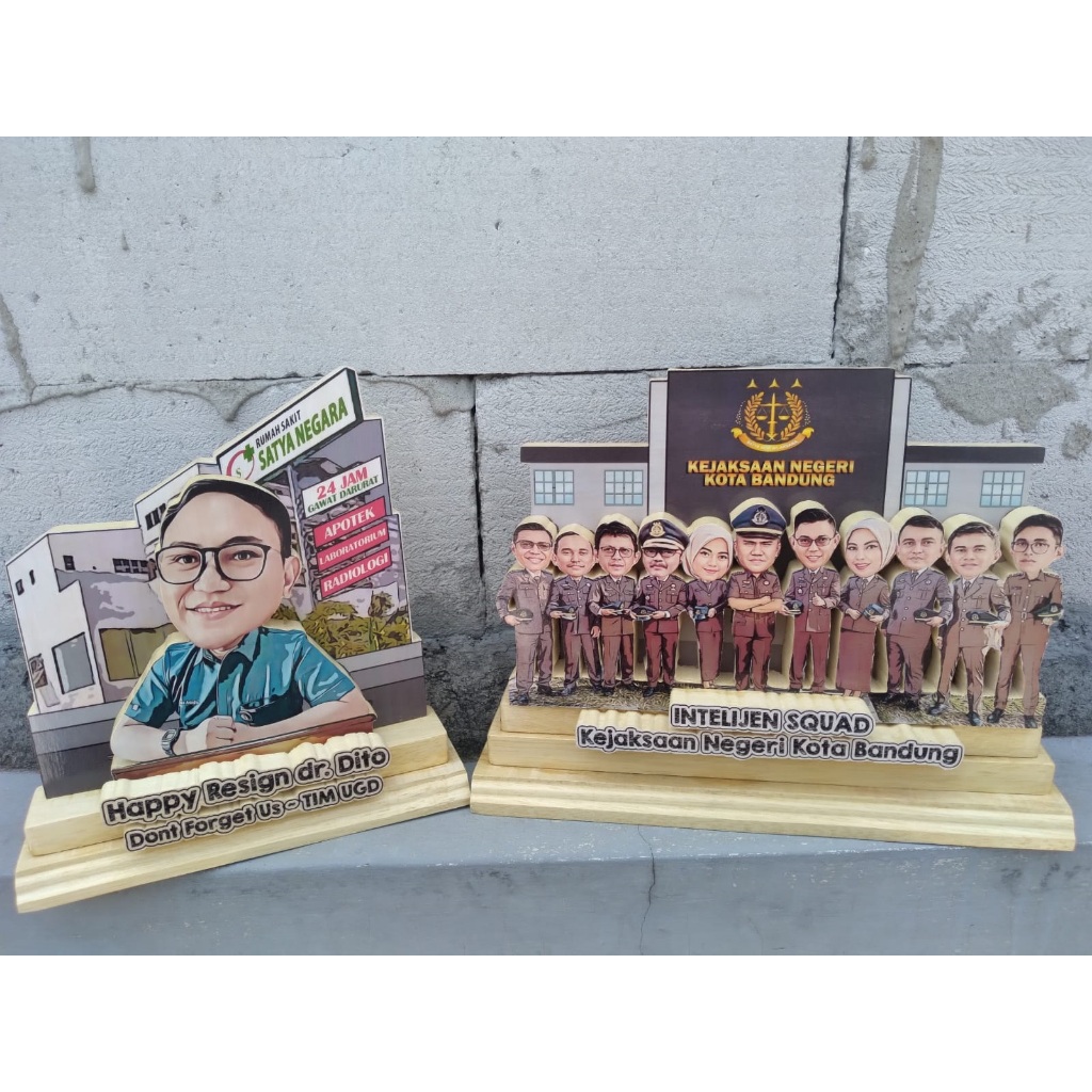 Plakat Karikatur 3d 20-25 wajah