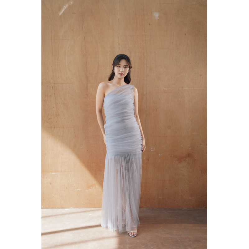 Dear Bianca | Isabella dress in Grey | Gaun Tulle Pesta / Prewedding