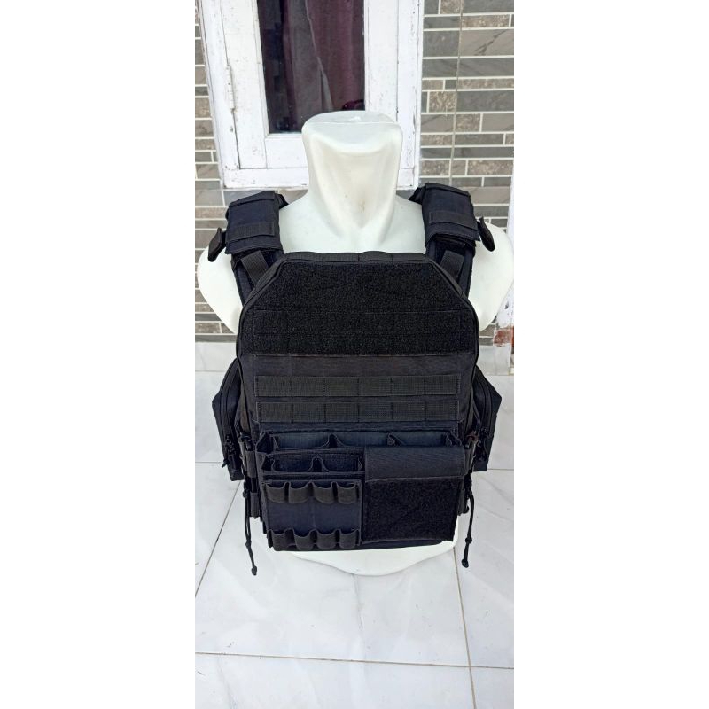 body vest Black MAMBA Warior tactical body vest Black MAMBA Quick release Rompi anti peluru TNI POLR