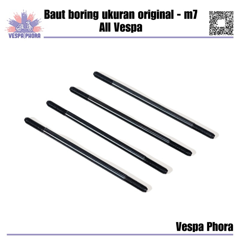 baut boring vespa original baut silinder drat 11 vespa