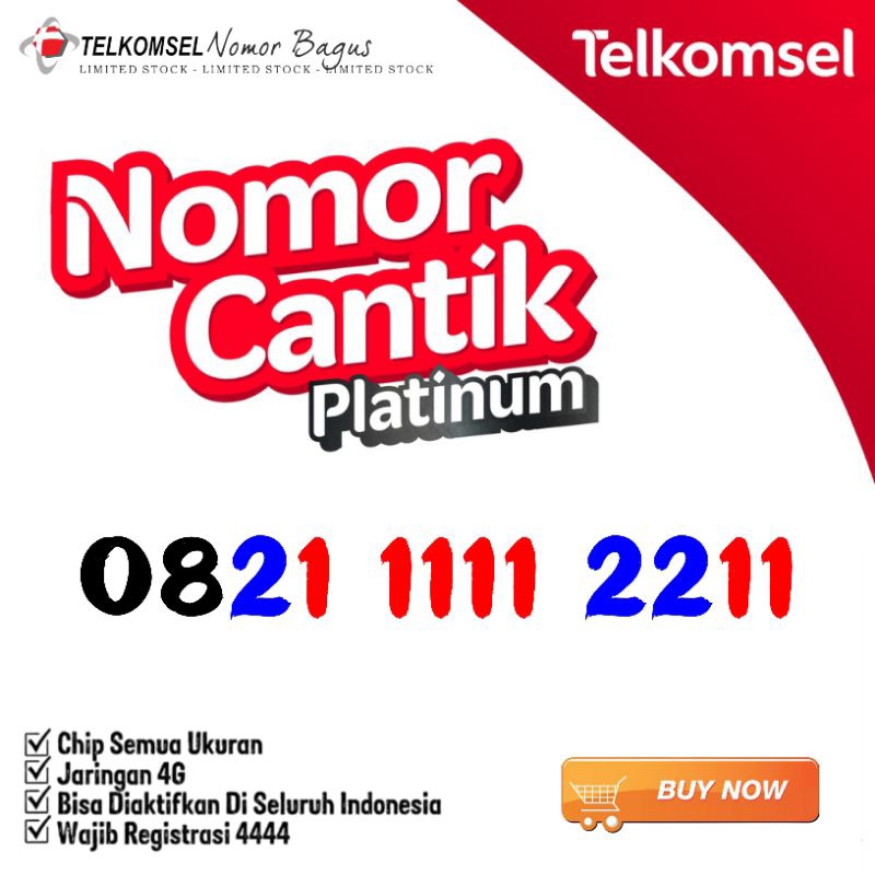 Nomor Cantik Simpati 1111 2211 / 1112 2112