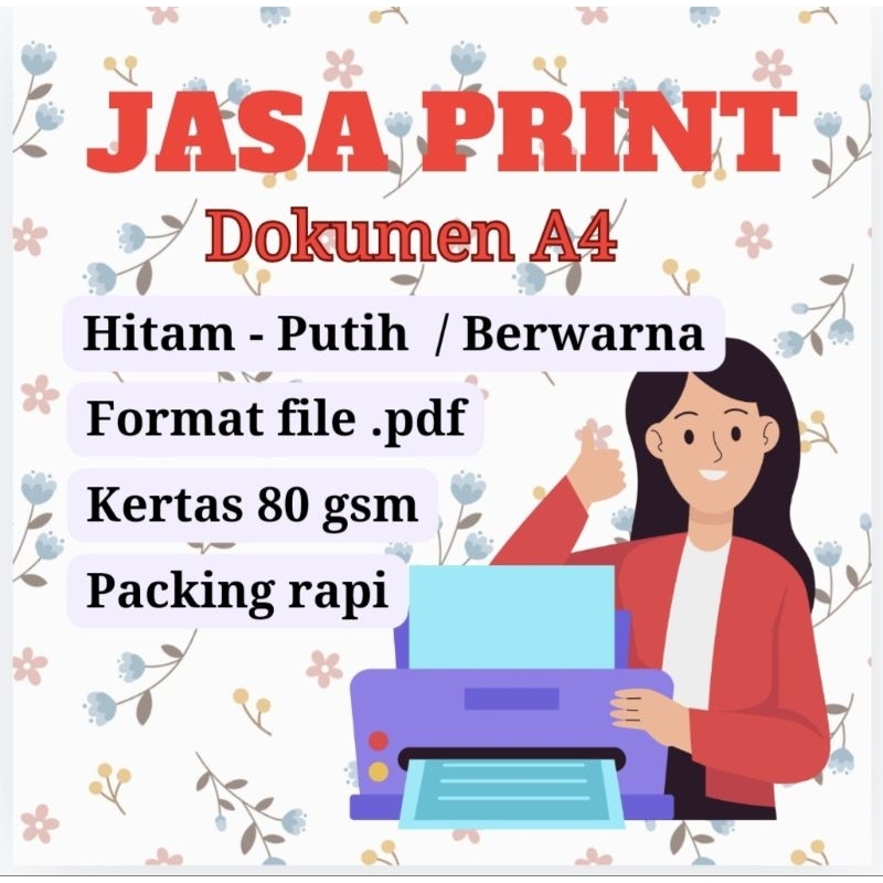 

Jasa Print Dokumen kertas A4 80 gsm proses cepat