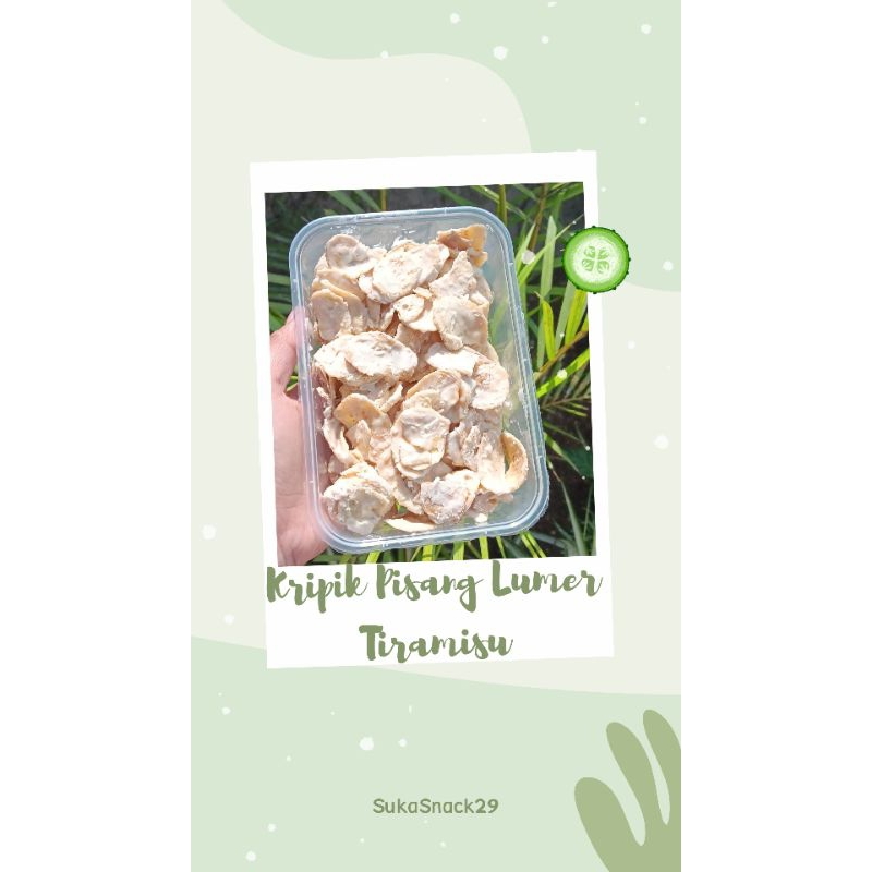 

Kripik Pisang Lumer rasa Tiramisu