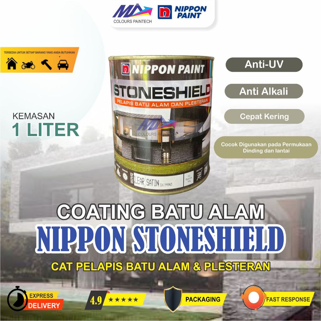NIPPON STONESHIELD COATING PELAPIS BATU ALAM 1 LITER
