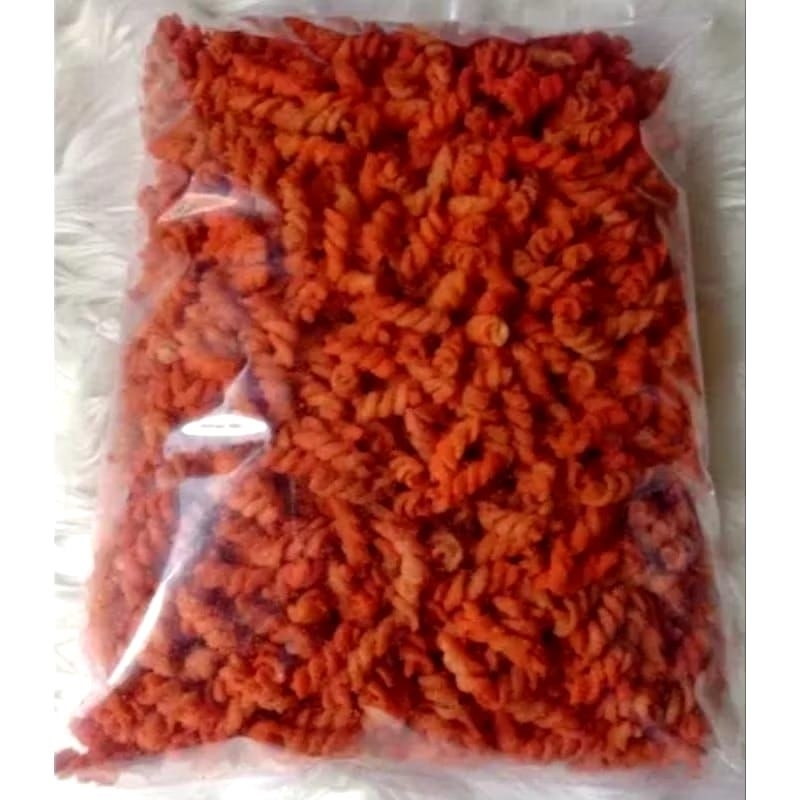 

makaroni spiral pedas dan sapi panggang 500gr