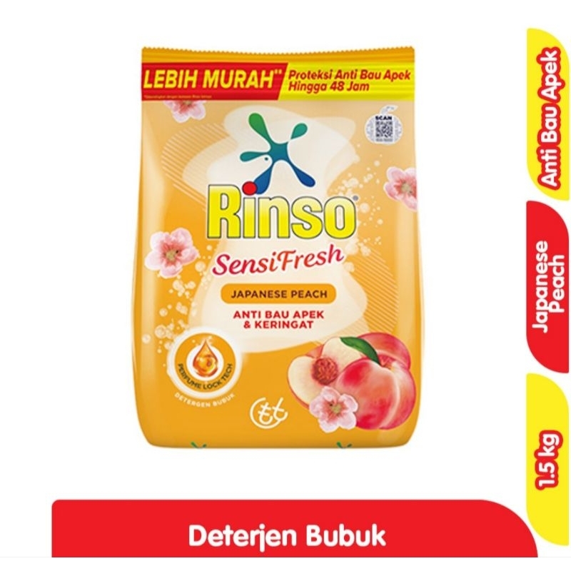 RINSO sensifresh detergent bubuk 1,5kg