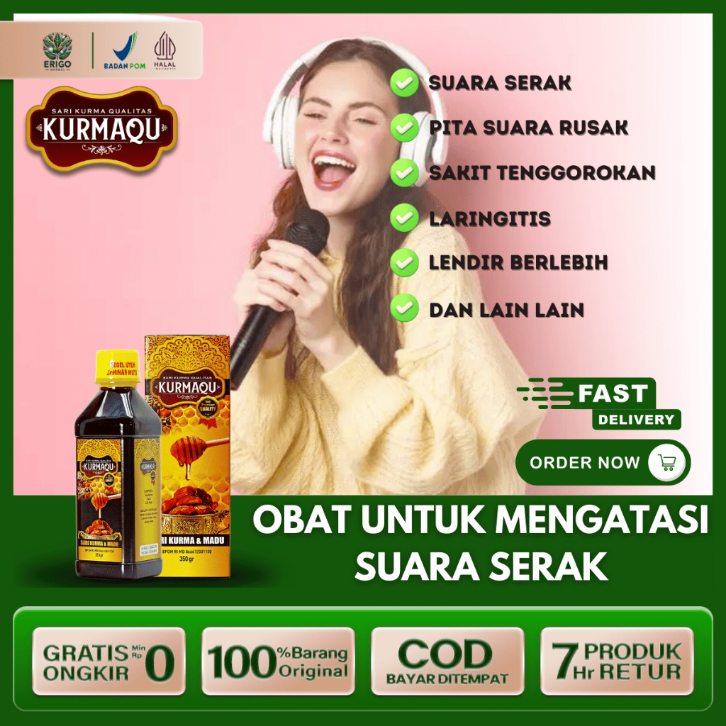 Obat Madu Gurah Pembagus Suara Serak Parau Peura Penghilang Lendir Tenggorokan Dahak Susah Keluar