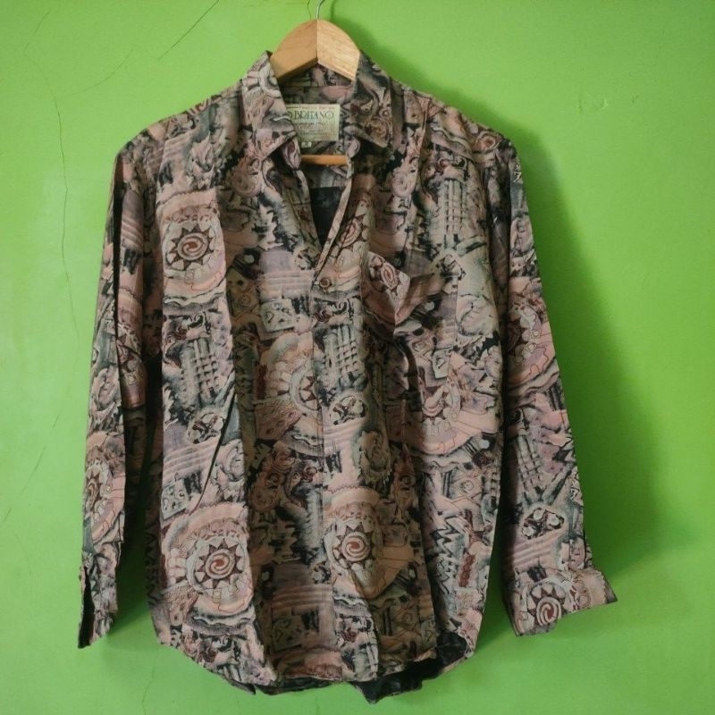 PL -Atasan PRIA BATIK VINTAGE D•BRITANO B408